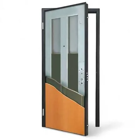 Struttura interna di una porta blindata con rinforzi in lamiera d'acciaio - IS Metal Teramo